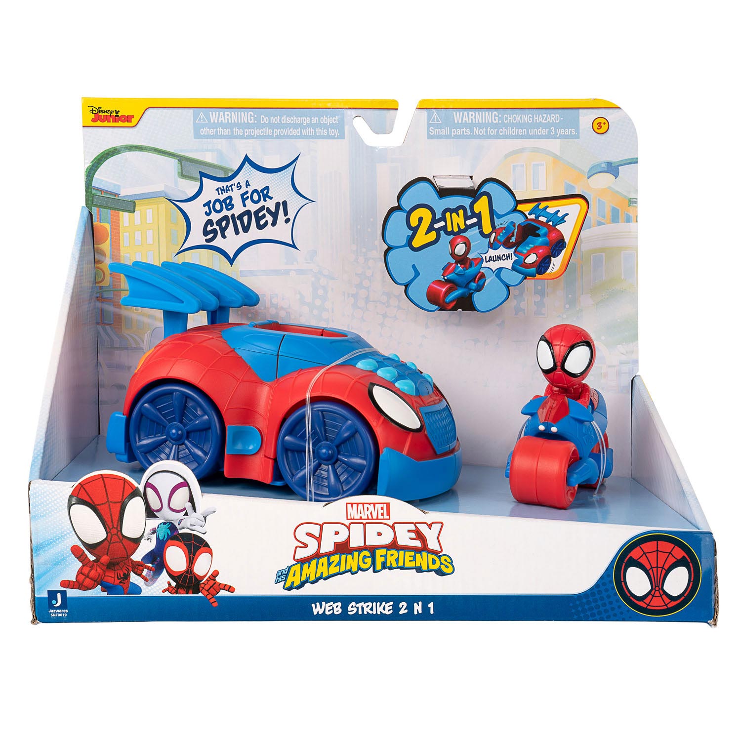 Marvel Spidey Amazing Friends Stealth Strike Voertuig 2in1