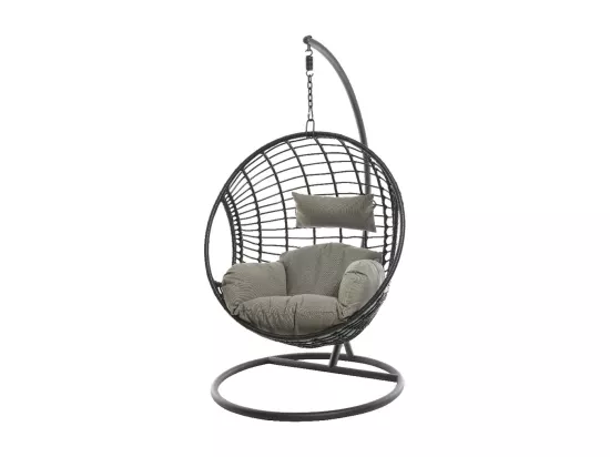 Fauteuil suspendu London Noir - Jardideco