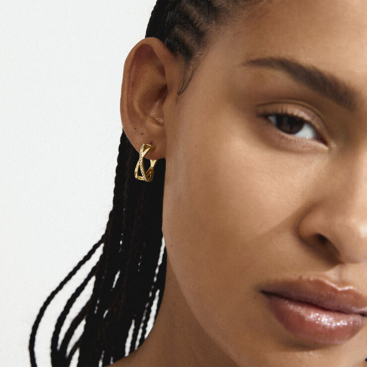 Pilgrim KIRA earrings gold-plated Guld