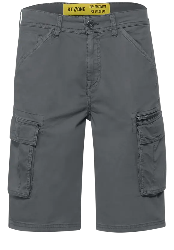 Regular Fit Cargoshorts - steel grey