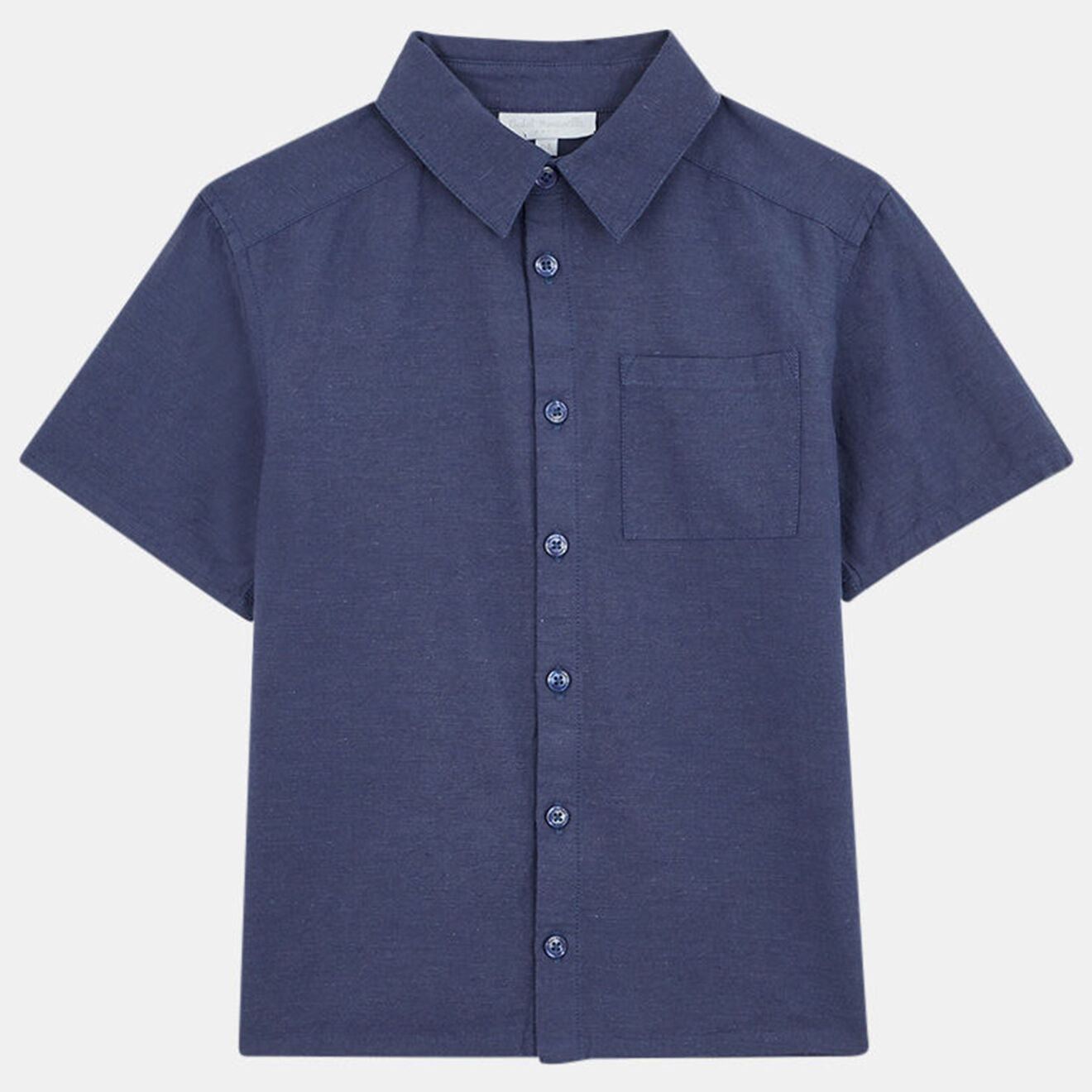 Cadet Rousselle Chemise Urbin en Coton et Lin mélangés marine