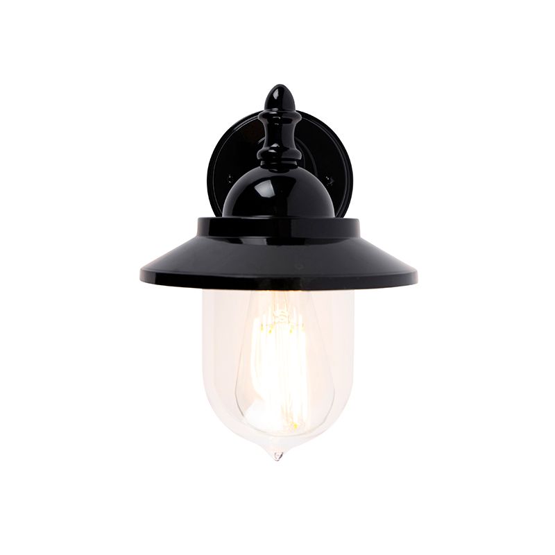 Klassieke buiten wandlamp zwart IP44 - Oxford