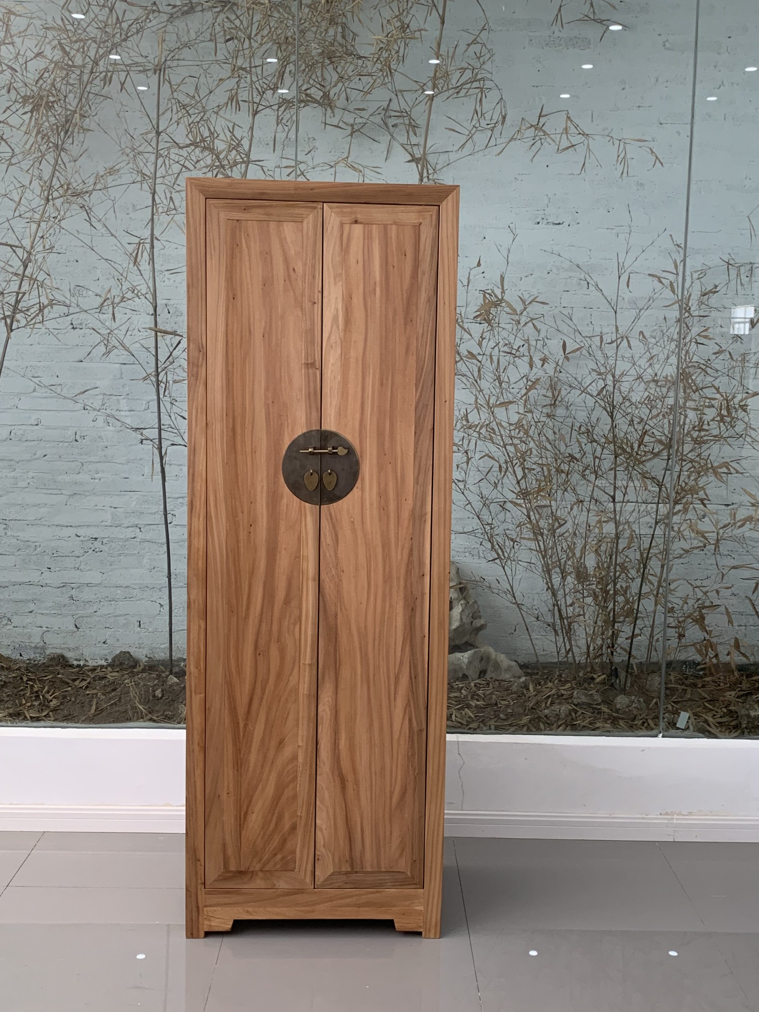 Schrank mit 2 Türen, natur, H 180 cm, B 62 cm, T 42 cm von fischer's lagerhaus