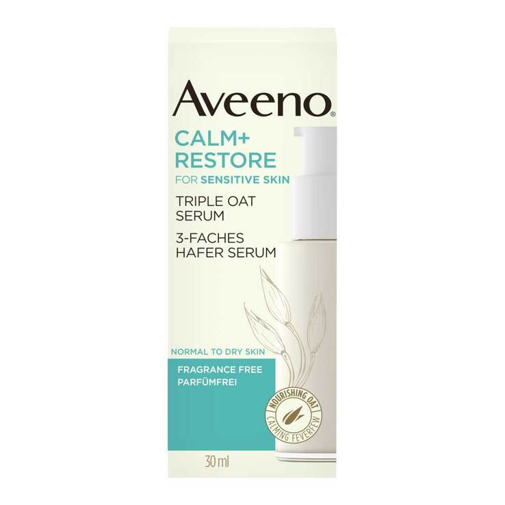 Aveeno Calm + Restore 3-faches Hafer Serum, 30 ml