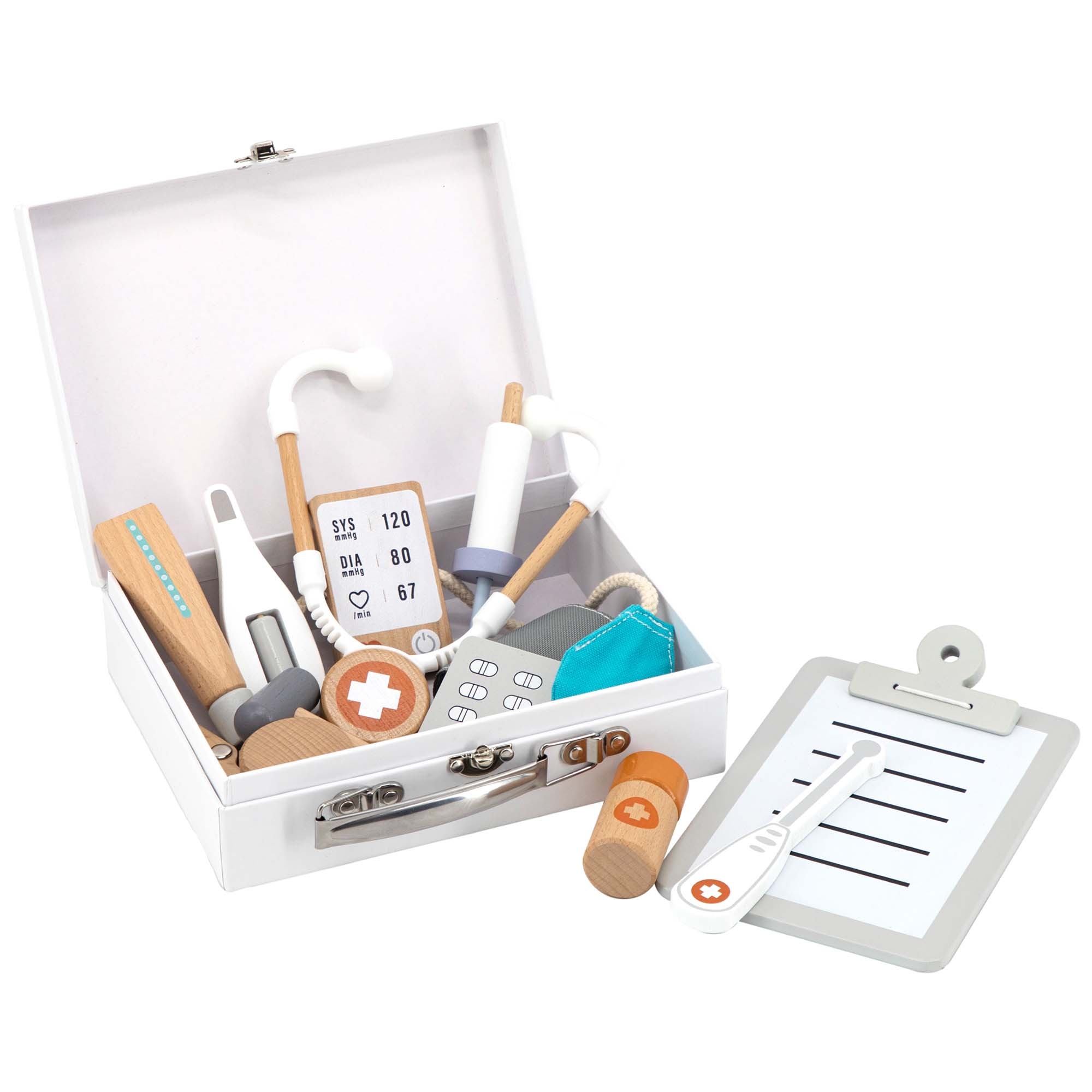 Tryco houten doktersset wit