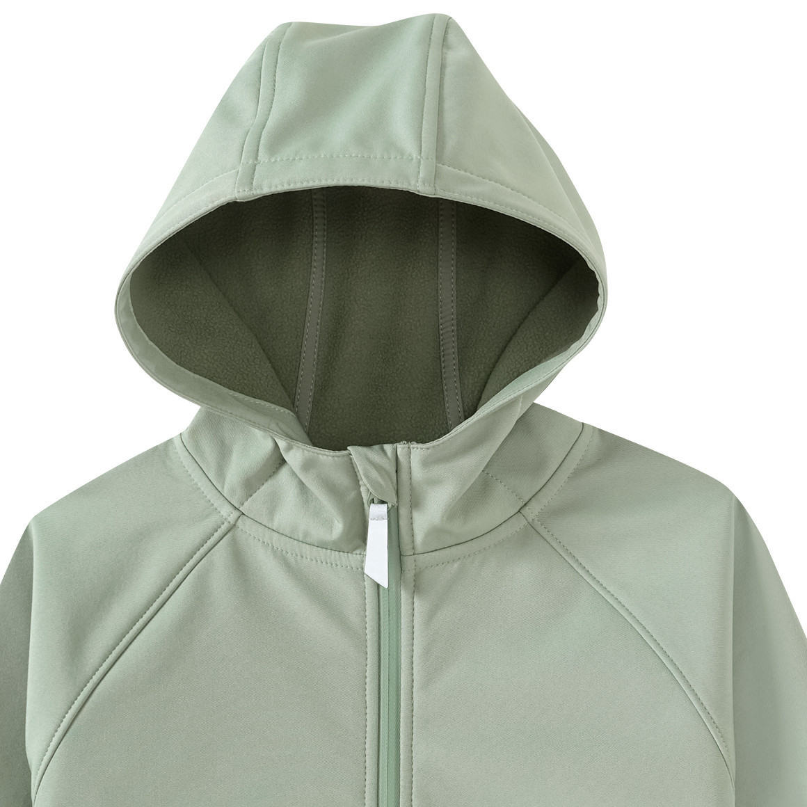Topolino Kinder Softshelljacke mit Kapuze salbei