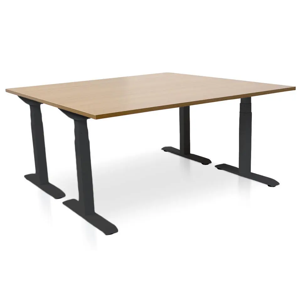 MRC PRO elektrisch ARBO zit-sta bureau - 140x80 cm - havanna