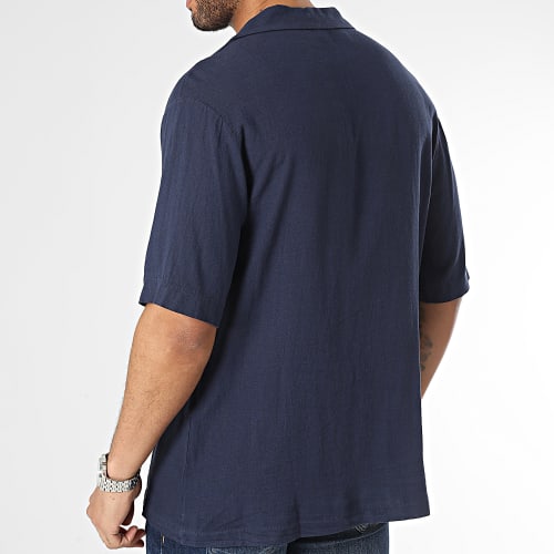 Chemise Manches Courtes Bleu Marine