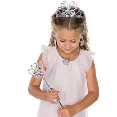 Mottoland Kostüm-Set Prinzessin Butterfly Set 6-teilig