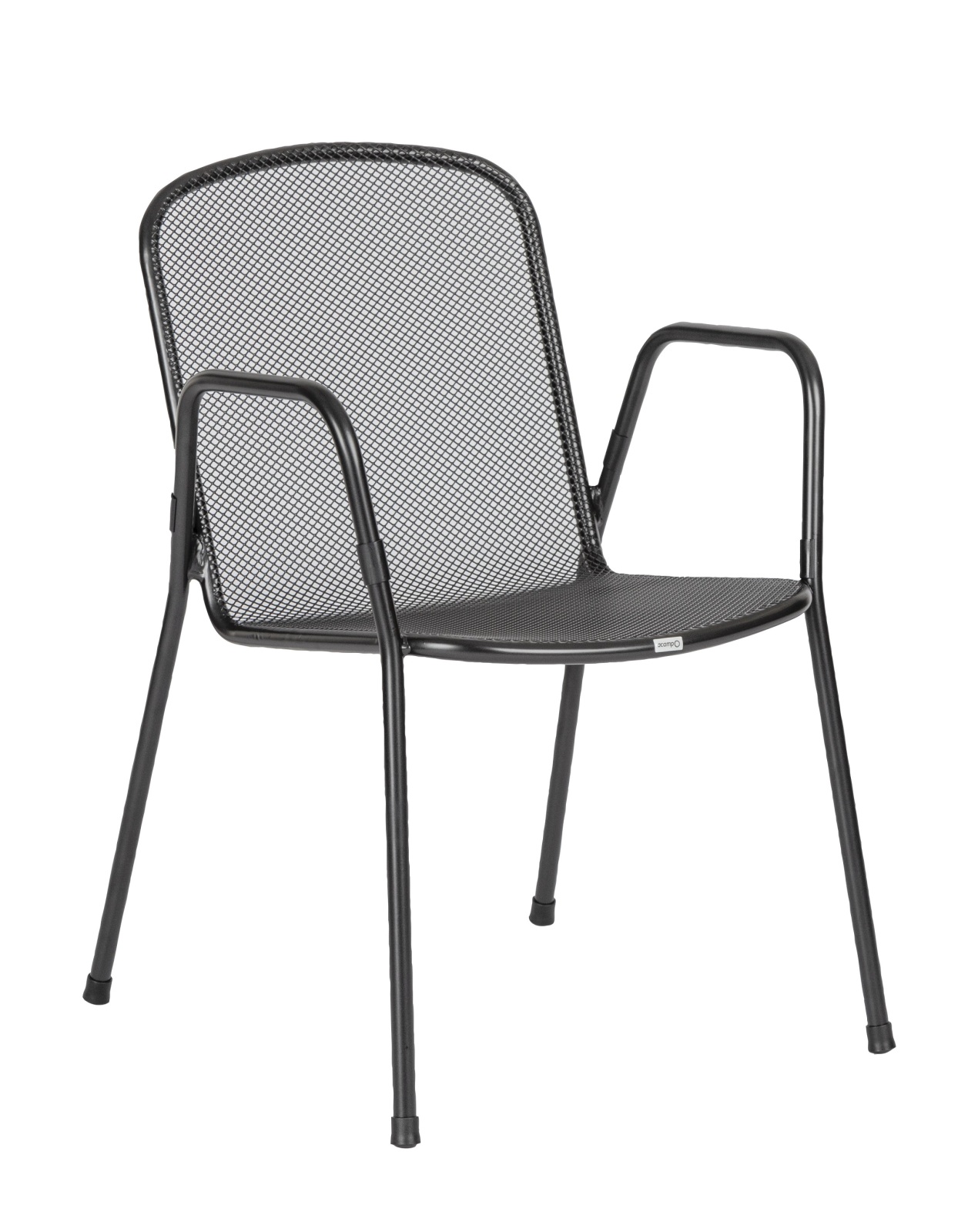 6-teiliges Stapelstuhl-Set - anthrazit - stapelbar