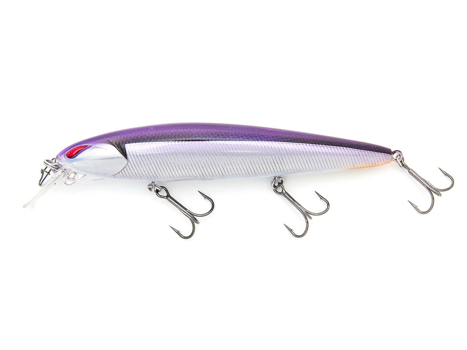 Laydown Minnow MID 110 (297) Live Purple Wakasagi