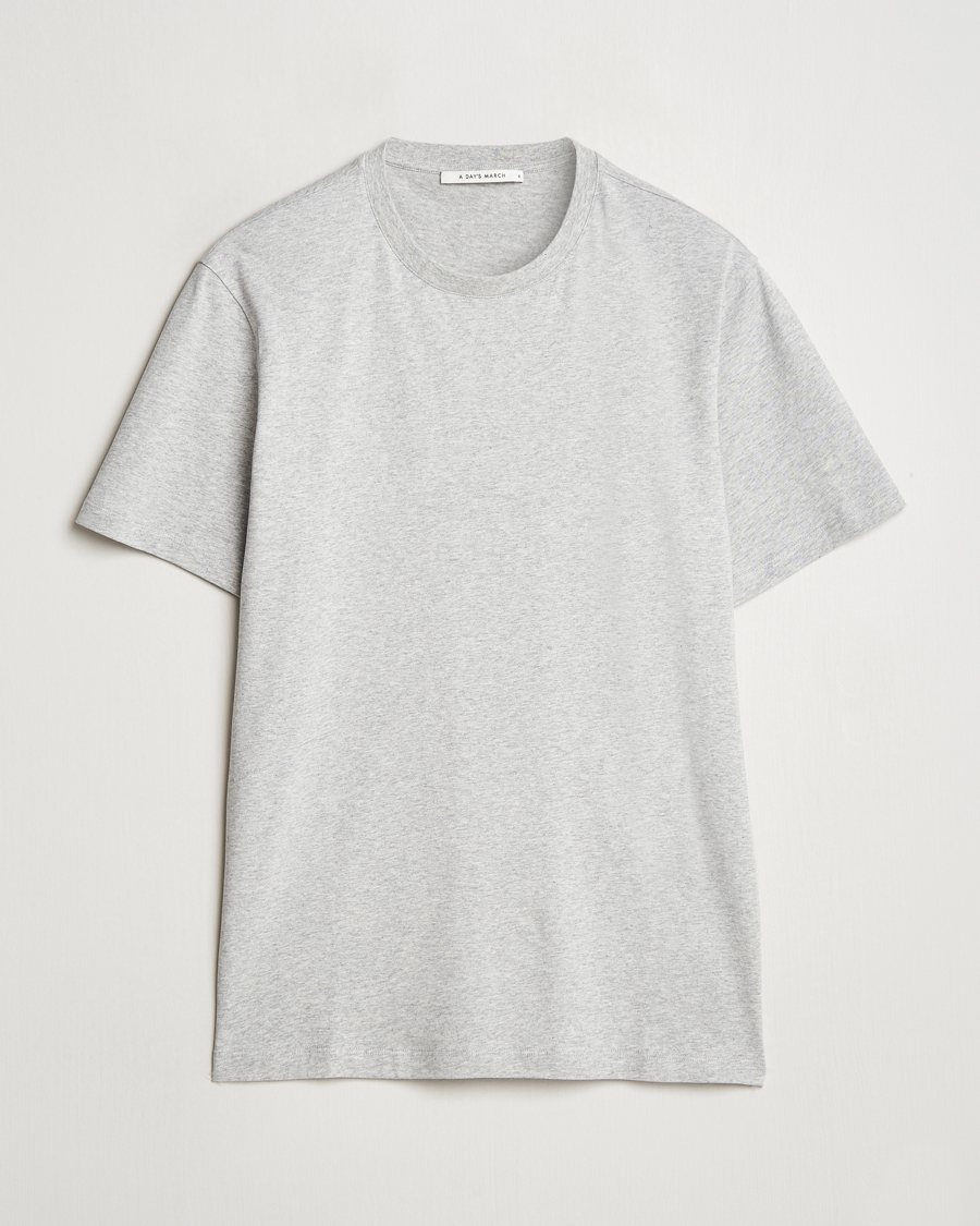A Day's March Midweight T-Shirt Grey Melange