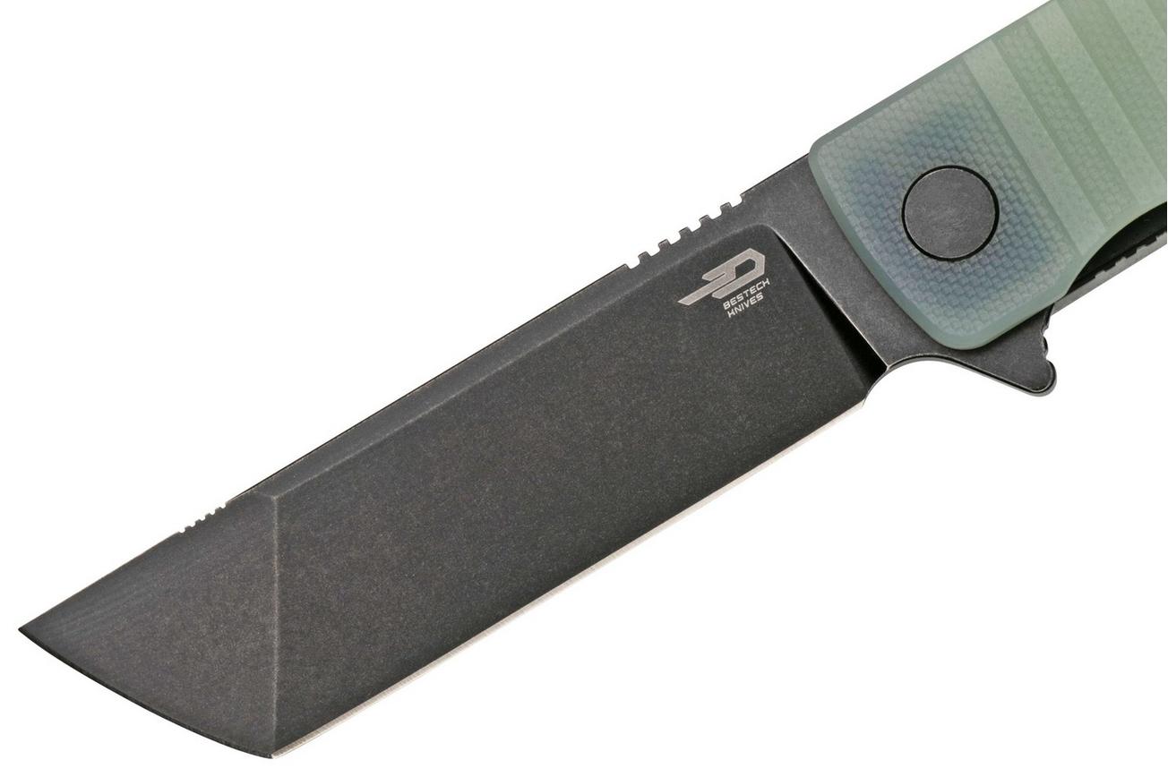 Bestech Titan BG49A-4 Stonewashed, Transparant G10, zakmes
