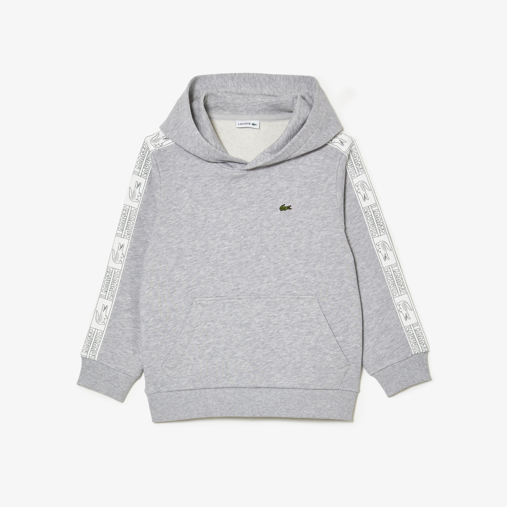 Sweatshirt à capuche en molleton de coton Pullovers & Sweatshirts - Gris - Lacoste - Enfant