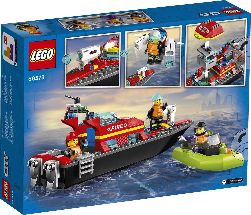 LEGO®CITY 60373 - LE BATEAU DE SAUVETAGE DES POMPIERS