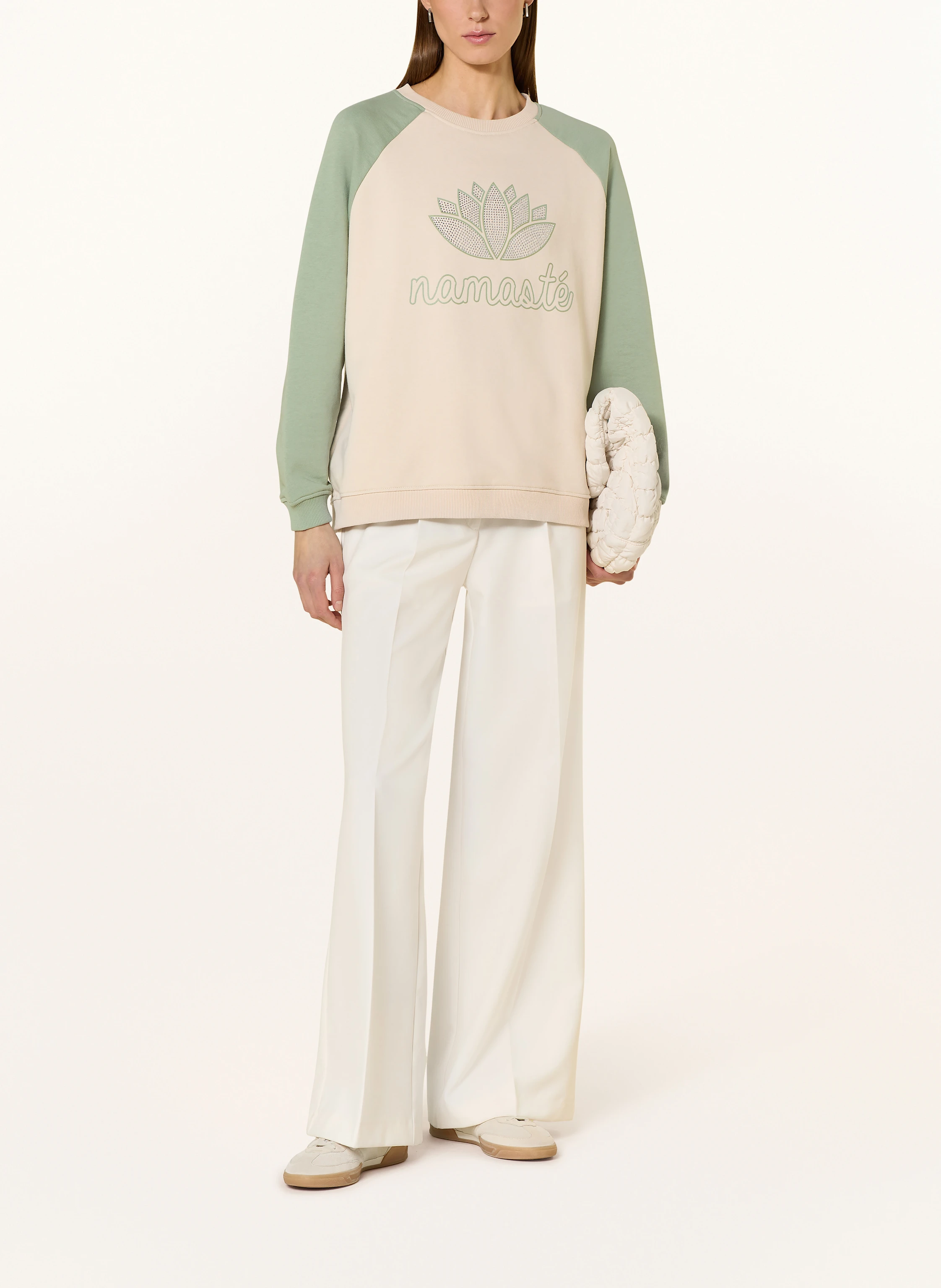 miss goodlife Sweatshirt mit Schmucksteinen