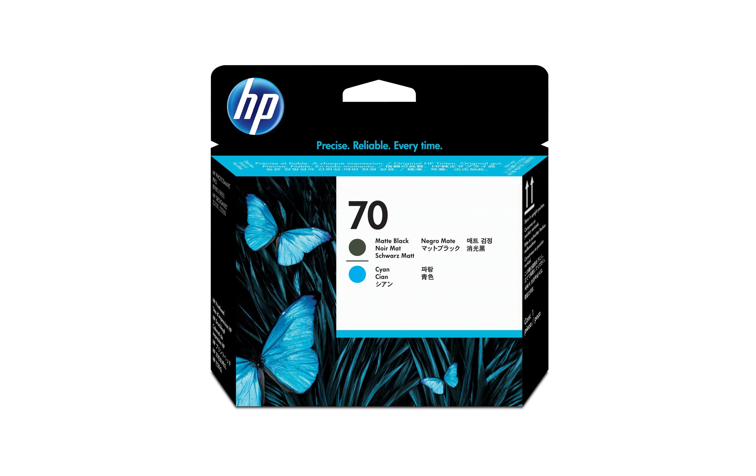 Druckkopf Nr. 70 (C9404A) Cyan/Matte BlackDruckkopf
