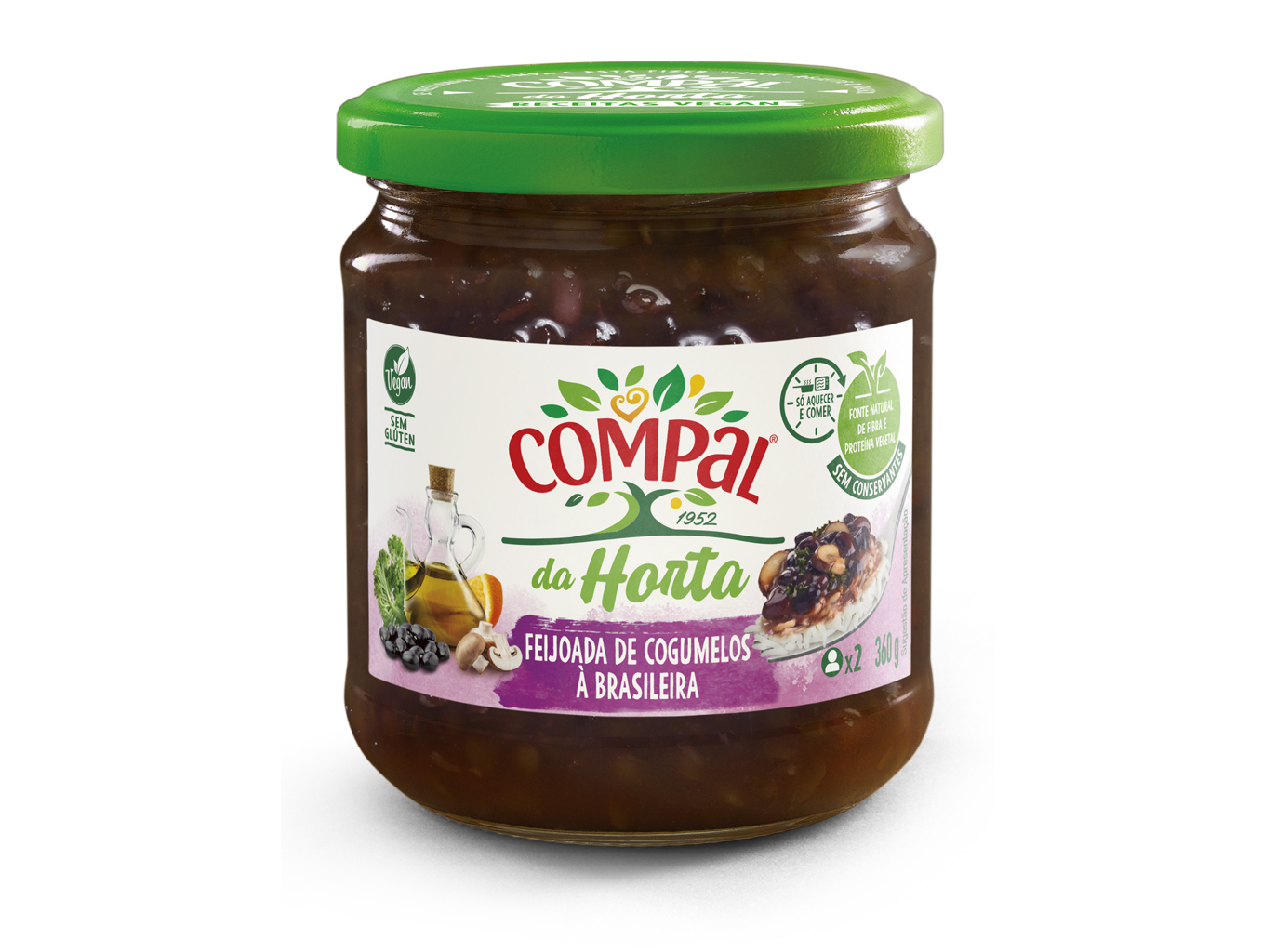 FEIJOADA DE COGUMELOS COMPAL 360G