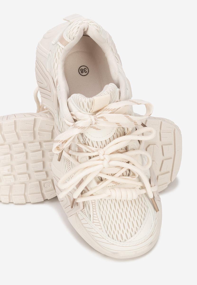 Baskets pour femme beige Viralisa