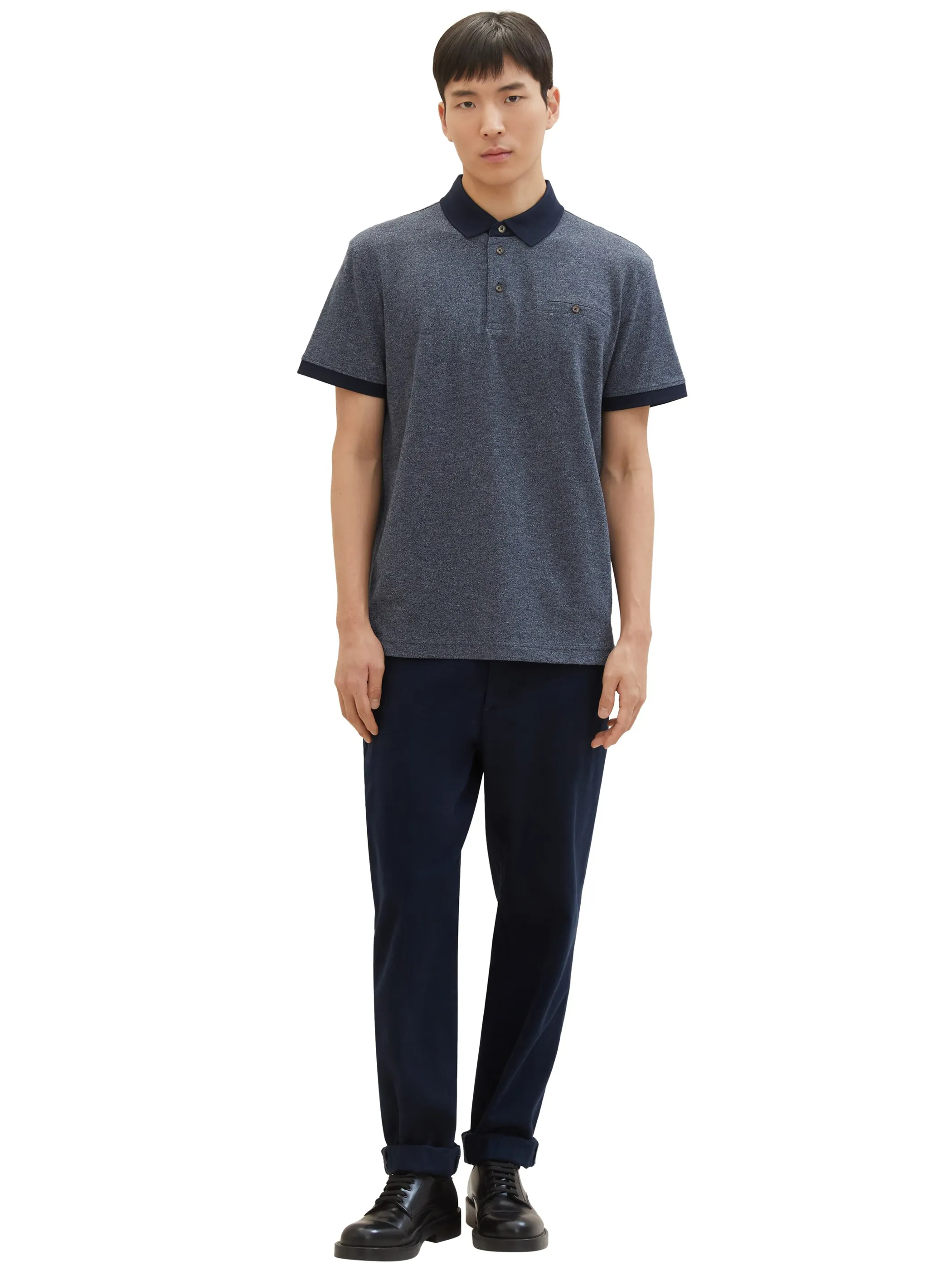 Herren Poloshirt unifarben
