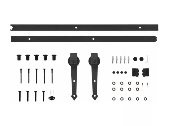 Porte coulissante et kit de quincaillerie 70x210 cm pin massif