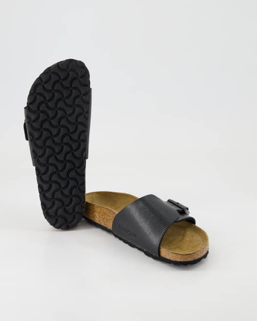 Birkenstock Catalina Birko-Flor Pantoletten in Schwarz