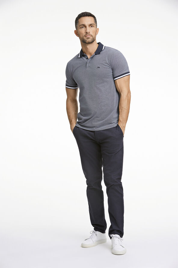Lindbergh Cotton pique polo S/S Blå