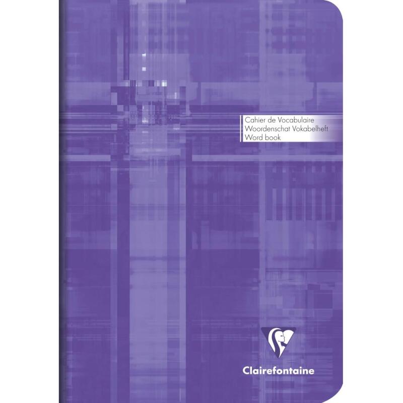 Carnet de vocabulaire piqué A5 64 pages ligné + marge centrale - Assortis