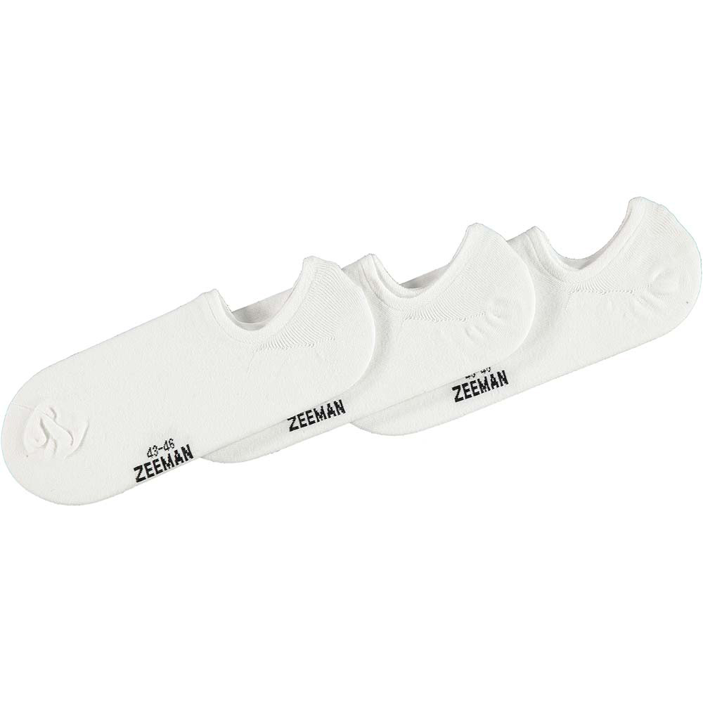 Heren footies  3-Pack Wit kopen? Goed en goedkoop