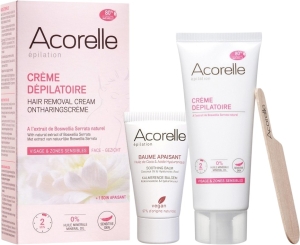 Acorelle Enthaarungscreme Gesicht und sensible Zonen, Set