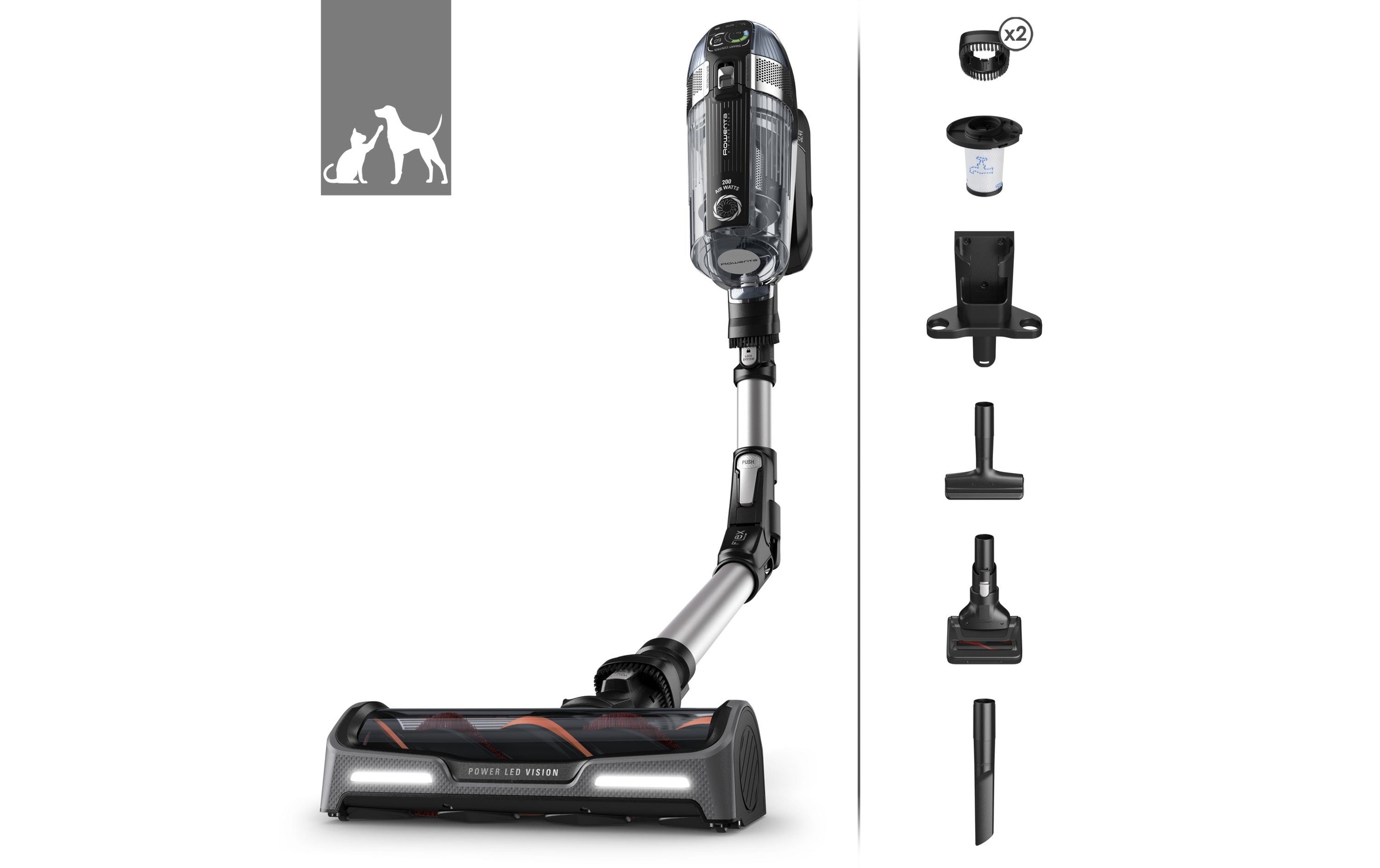 Rowenta Akku-Stielstaubsauger »Rowenta X-Force Flex 14.60 Auto Animal«