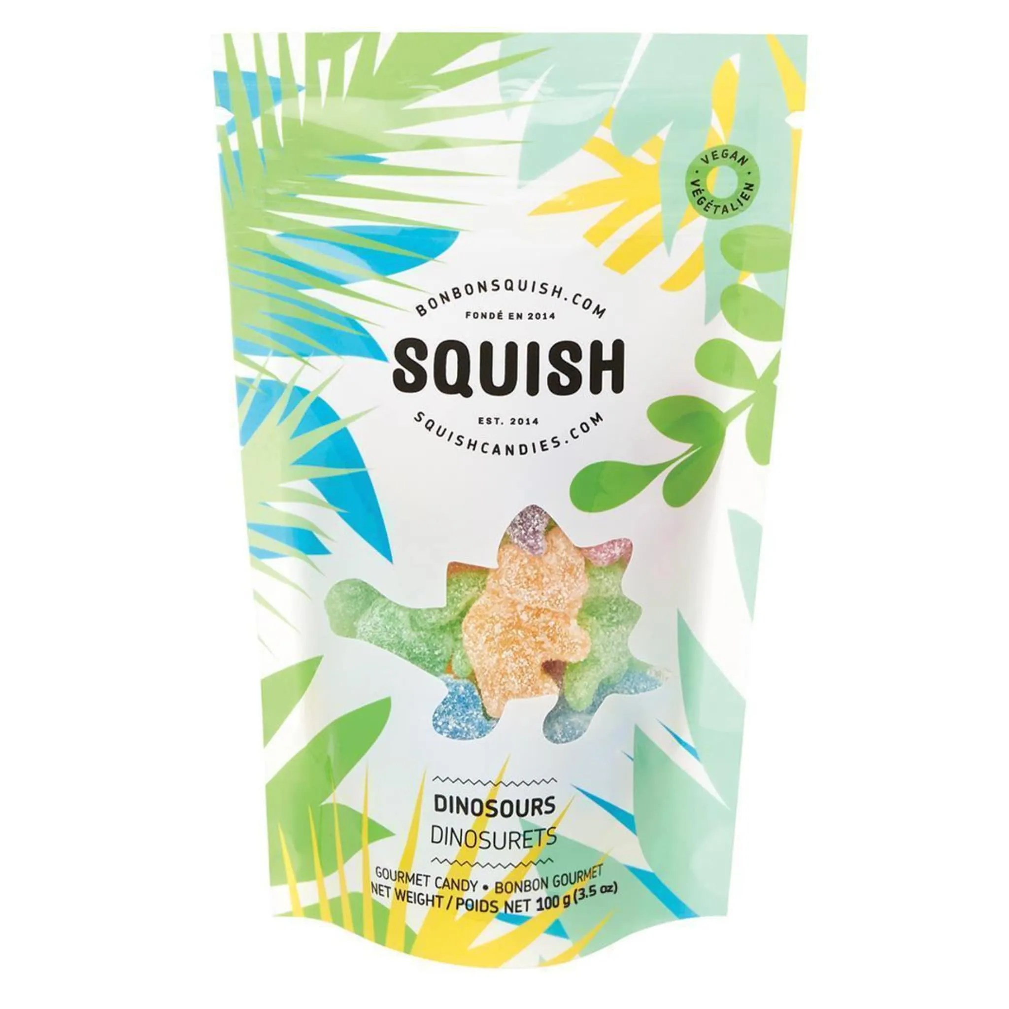 Squish Bonbons Dinosurets Végétaliens 100g