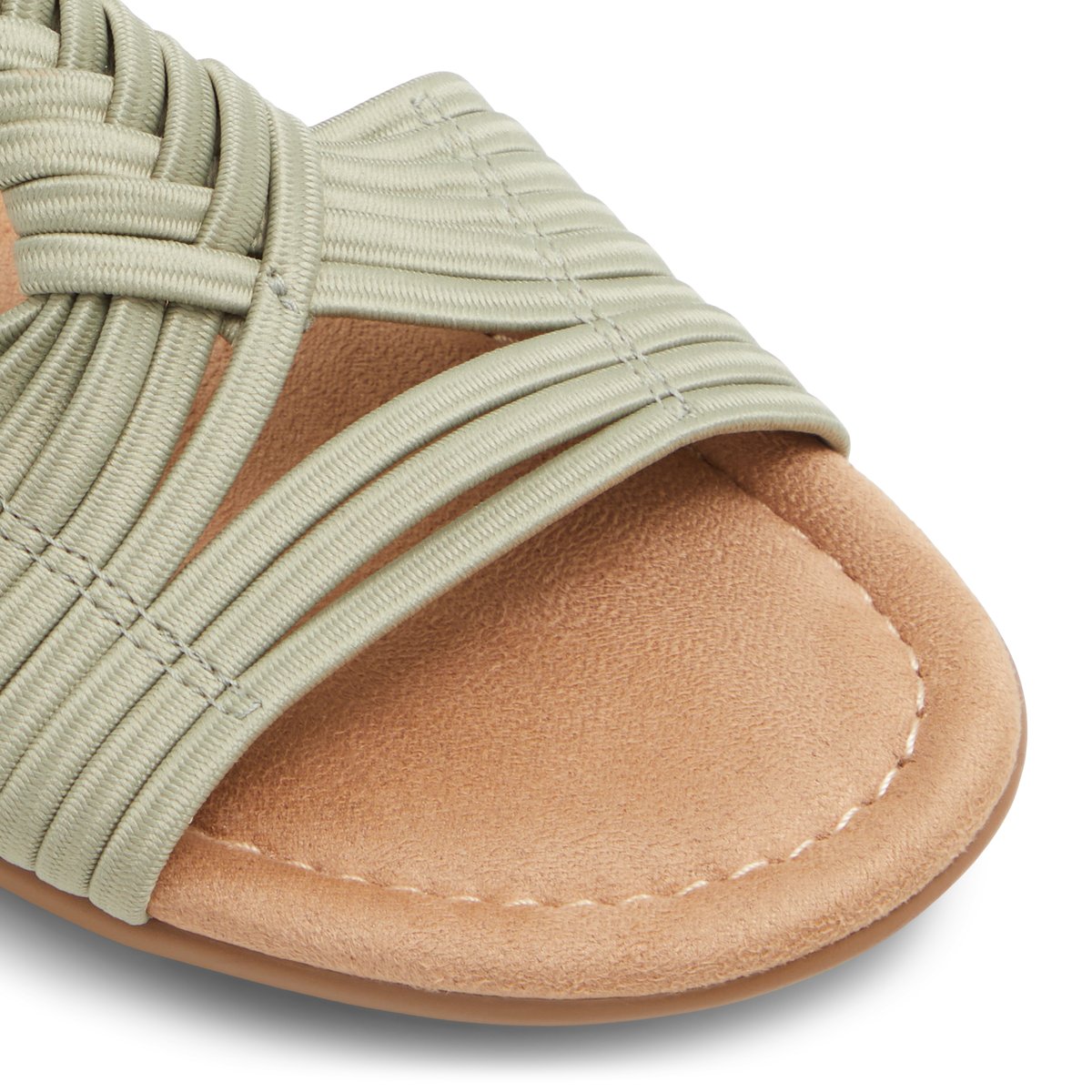SOLEMATE-Etharehan-Sandales à lanières - Talon plat - Vert Clair
