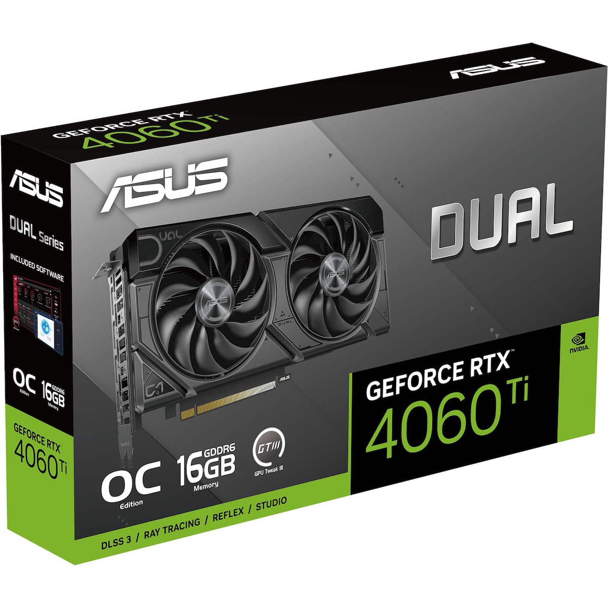 ASUS GeForce RTX 4060 Ti DUAL EVO OC graphics card (16 GB GDDR6)
