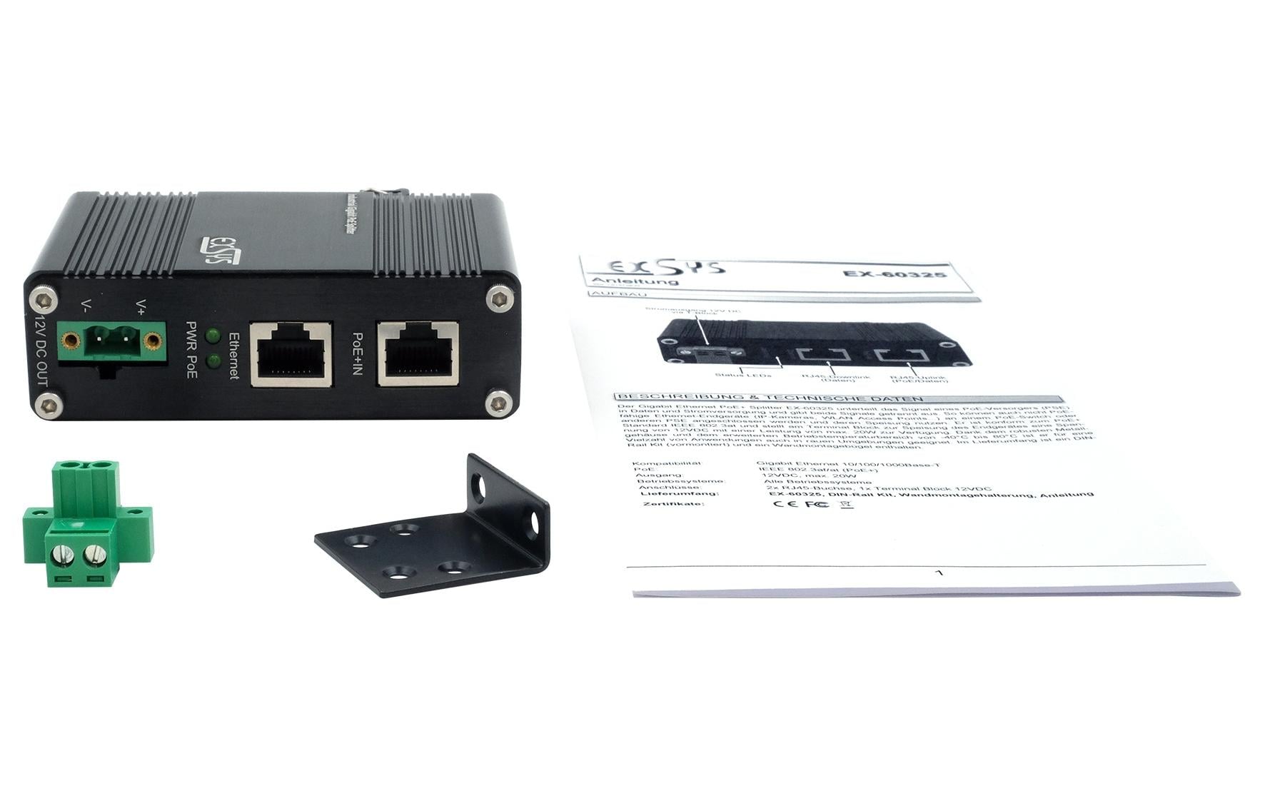 PoE Splitter EX-60325Gigabit-PoE-Splitter