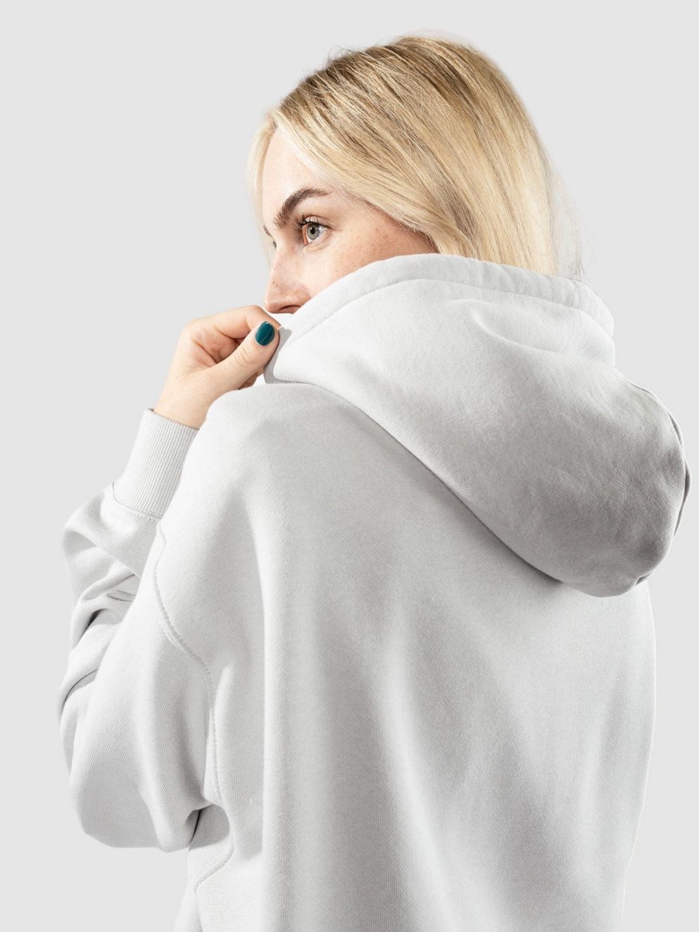 Carhartt WIP Hooded Hoodie basalt/white