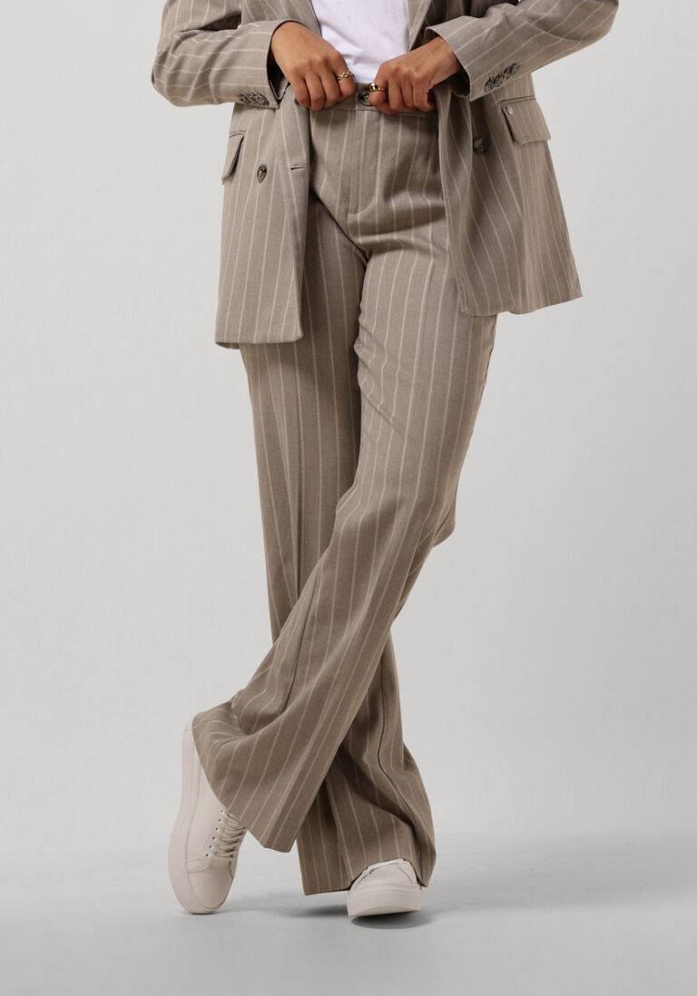 MOS MOSH grijze mos mosh pantalon rhys stripe pant