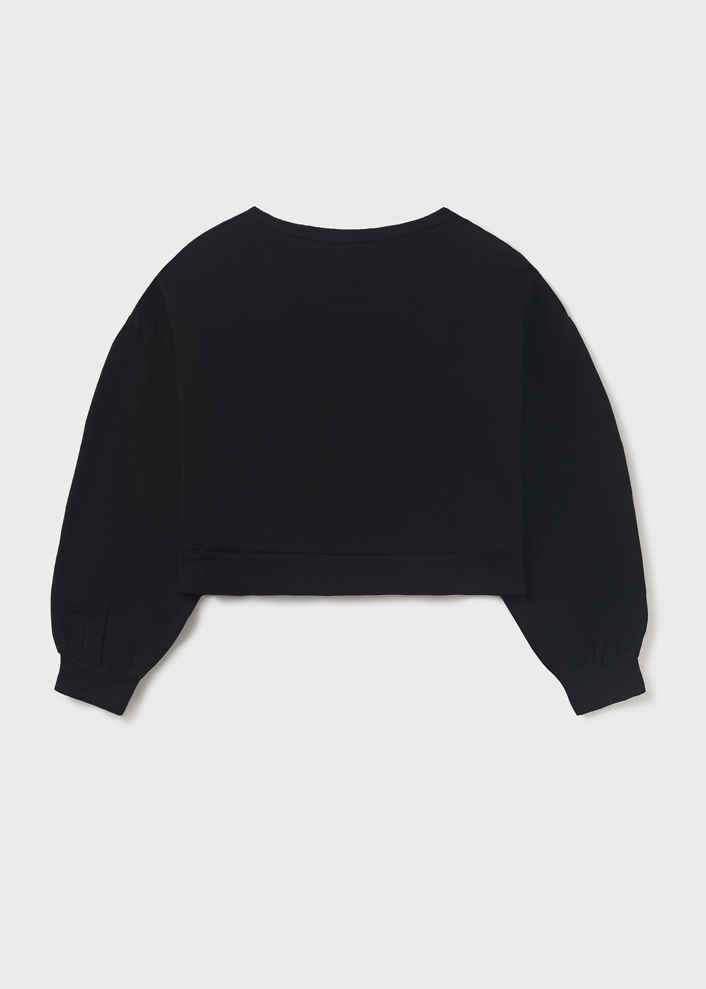 Moletom feminino de algodão com bordado.