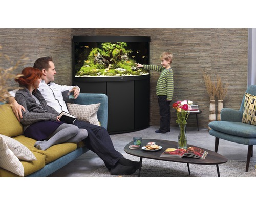 JUWEL Trigon 350 SBX aquariumcombinatie met LED-verlichting, filter, verwarming en zwarte kast