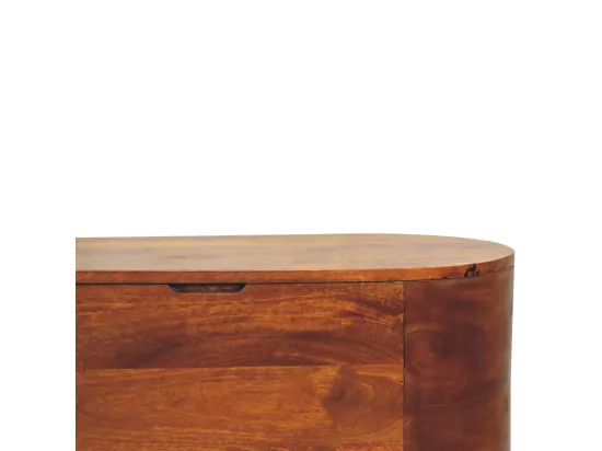 Coffre à couverture Chestnut Rounded Lid