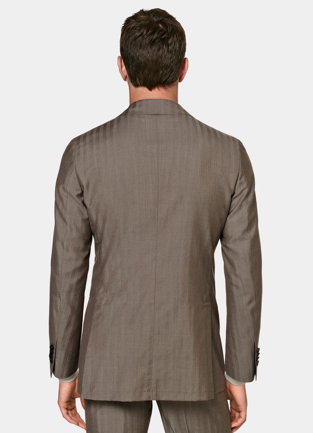 Costume Perennial Havana coupe Tailored taupe à chevrons