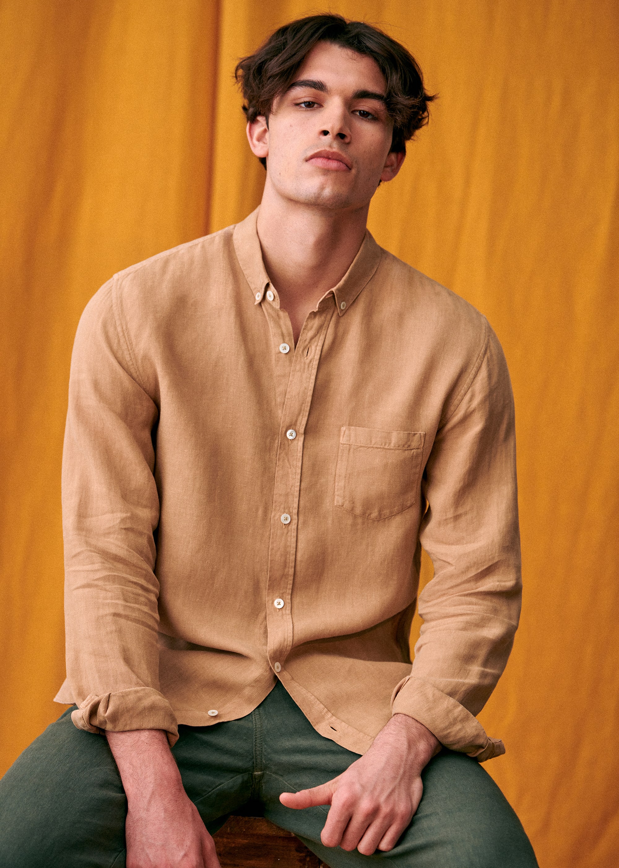 Chemise Charlie Lin - Beige foncé - LES COMPOSANTES/DÉCOUVRIR 5906628
