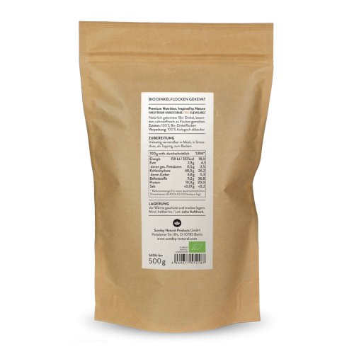 Sunday Natural Products  BIODINKELFLOCKENGEKEIMT