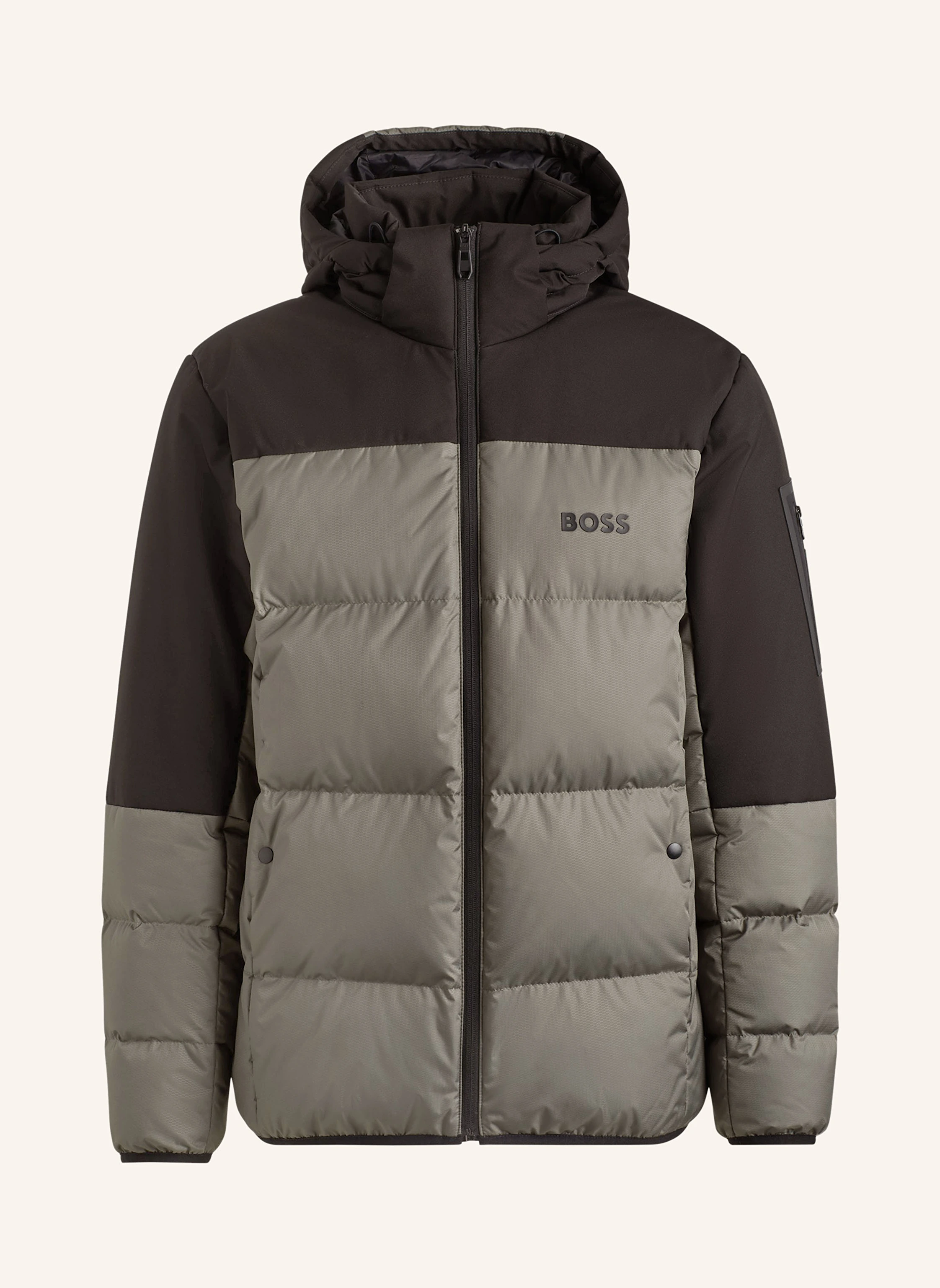 BOSS Lightweight-Daunenjacke HAMAR mit abnehmbarer Kapuze