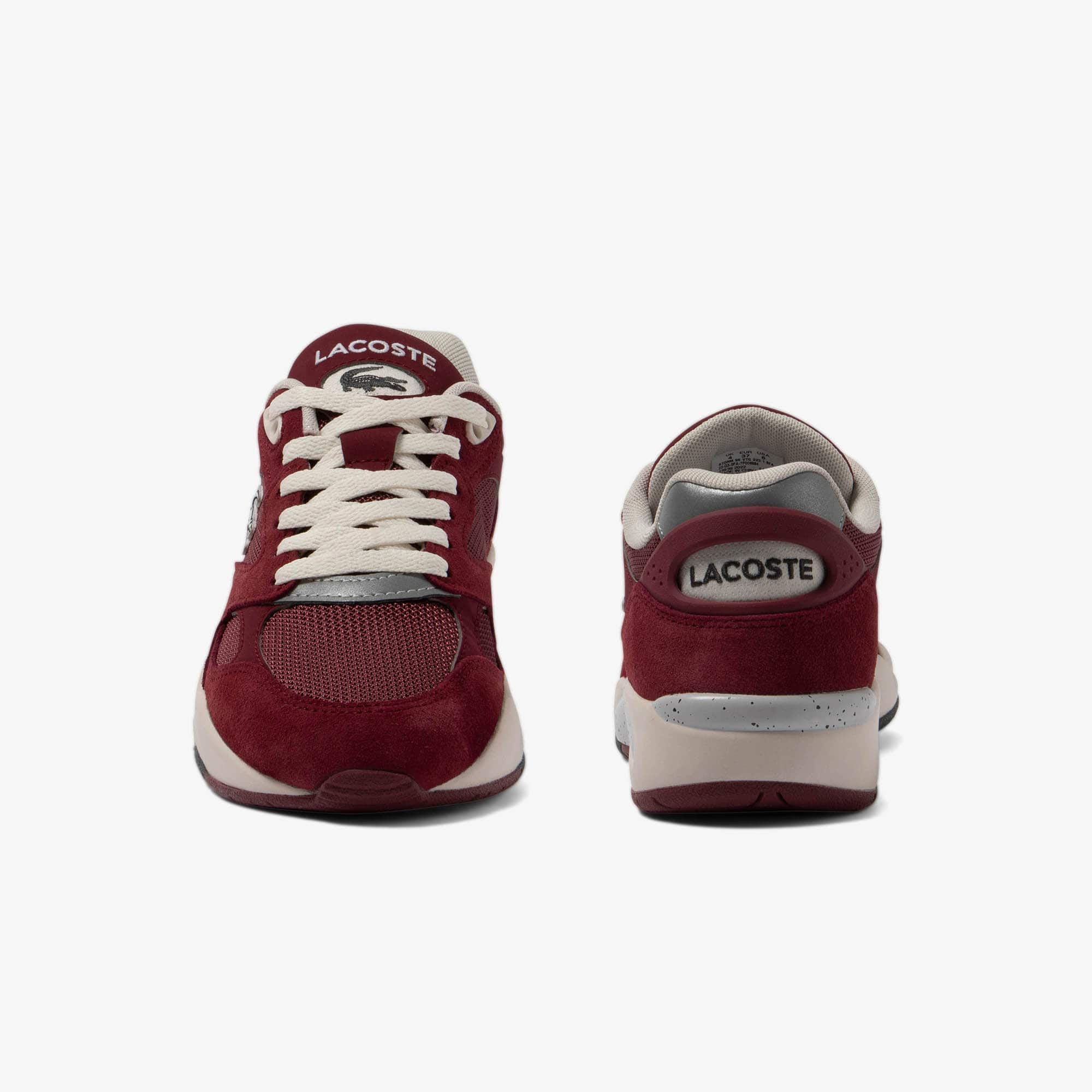 Sneakers Storm 96 Vintage femme cuir velours Sneakers - Rouge - Lacoste - Femme