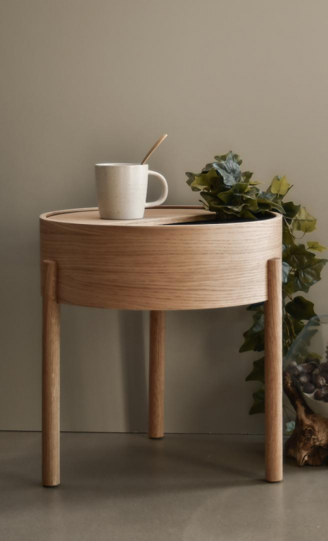 Woud Arc bijzettafel walnut