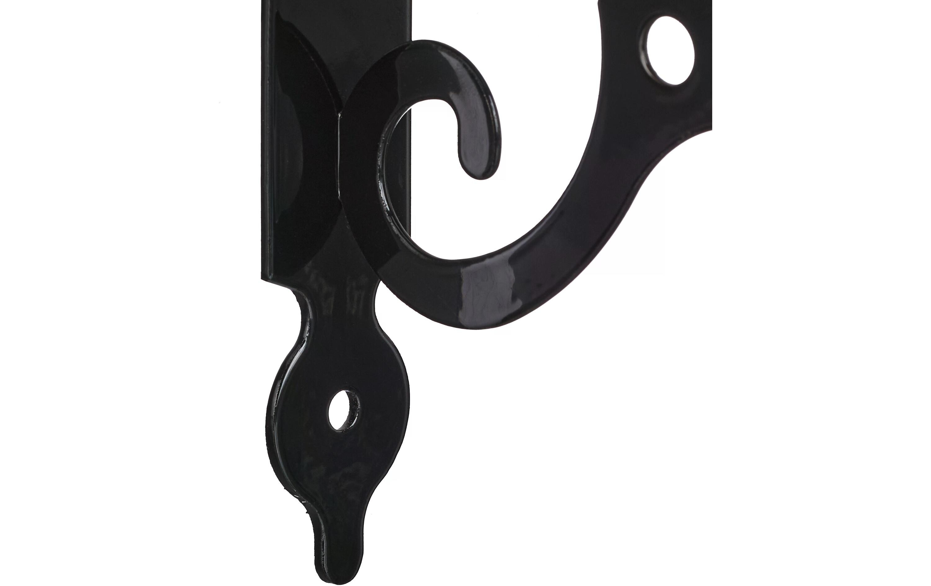 Regalträger Antik 6er Set, 11 x 14 cm, SchwarzRegalhalterungen