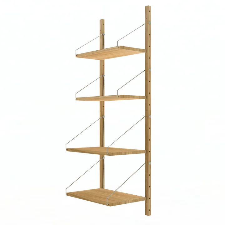 Frama - Library Regal H 114,8 cm, Eiche natur (W40 Section)