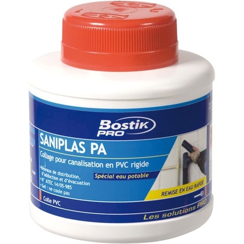 Colle pvc saniplas pa boîte 250ml professionnelle