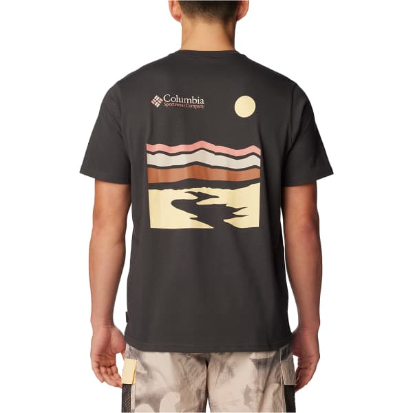 T-shirt COLUMBIA EXPLORERS CANYON BACK SHORT SLEEVE TEE SHARK/HERITAGE